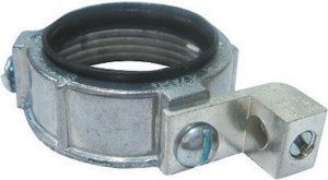 (image for) Electric ProConnex 1-1/2 in. Zinc Insulated Grounding Bush