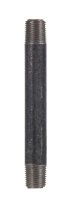 (image for) 1-1/2 in. MPT x 12 in. L Black Steel Nipple