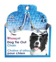(image for) Silver Steel Dog Tie Out Chain Large
