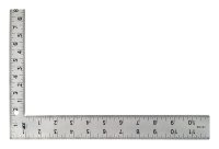 (image for) 12 in. L x 8 in. H Steel Carpenter Square Silver