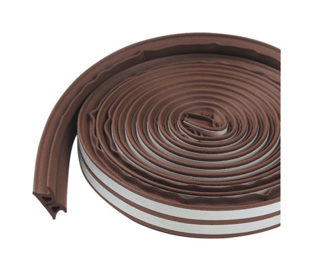 (image for) Brown Rubber Weatherstrip For Windows 17 ft. L x 3/8 in.