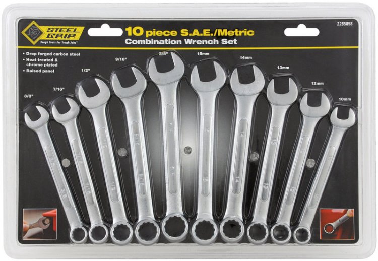 (image for) Multiple x Multiple in. L Metric and SAE Wrench Set 1