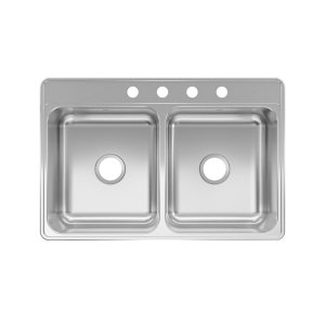 (image for) Kindred Stainless Steel Top Mount 33 in. W X 22 in. L Double Bow