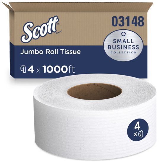 (image for) Scott Toilet Paper 4 Rolls 1000 sheet 1000 ft.