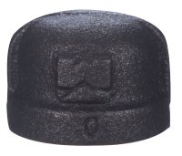 (image for) 1 in. FPT Black Malleable Iron Cap