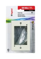 (image for) 1.1 in. Rectangle Metal 1 gang Outlet Box Ivory