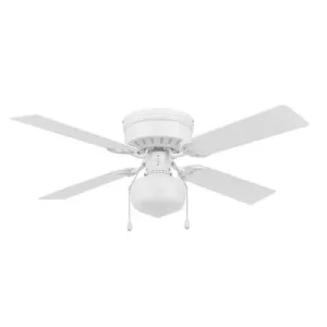 (image for) 42" Hugger Ceiling Fan, White Altona