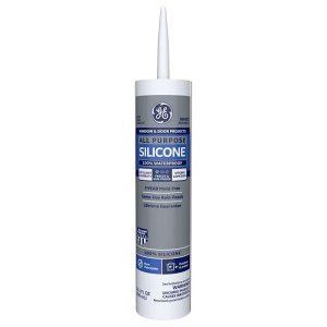 (image for) White Silicone 1 Window and Door Caulk Sealant 10.1 oz