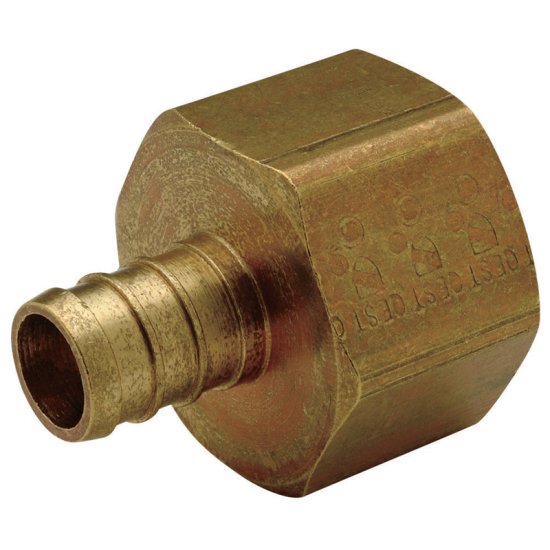 (image for) 1/2 in. PEX x 1/2 in. Dia. FPT Brass Female Adapter