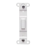 (image for) White 1 gang Nylon Blank Wall Plate 1 pk
