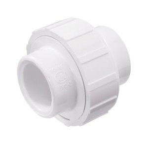 (image for) Schedule 40 3/4 in. Slip x 3/4 in. Dia. Slip PVC Union