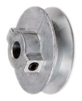 (image for) 2 in. Dia. Zinc Single V Grooved Pulley
