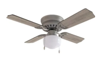 (image for) 42 In. 4-Blade Ceiling Fan W/ Light (Silver)