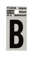 (image for) 1 in. Reflective Black Vinyl Self-Adhesive Letter B 1 pc.