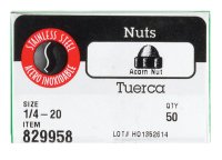 (image for) 1/4 in. Stainless Steel SAE Acorn Nut 50 pk