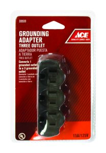 (image for) Grounded 3 outlets Adapter 1 pk