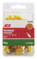 (image for) Ring Terminal Yellow 50 pk