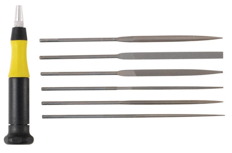 (image for) General Tools 5-1/2 in. L Steel Needle File Set 6 pc.