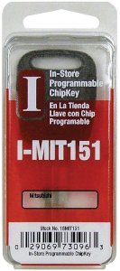 (image for) Transponder Key Automotive Chipkey Single sided For Mitsub
