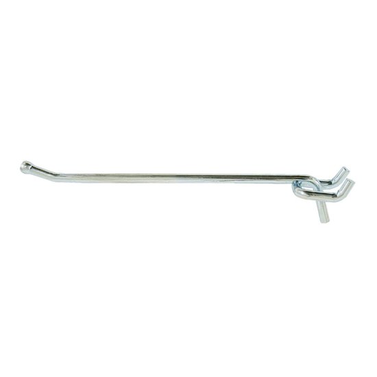 (image for) Zinc Plated Silver Steel 6 in. Peg Hooks 1 pk