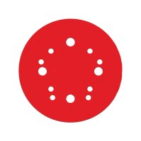 (image for) 5 in. Ceramic Blend Hook and Lock Sanding Disc 100 Grit M