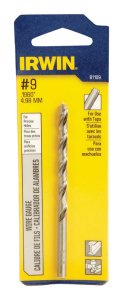 (image for) #9 x 3-5/8 in. L High Speed Steel Wire Gauge Bit 1 pc.