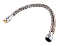(image for) 3/4 in. Push Fit T X 3/4 in. D FIP 18 in. SS Water Heater Supply