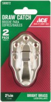 (image for) Bright Brass Decorative Drawer Catch 2 pk