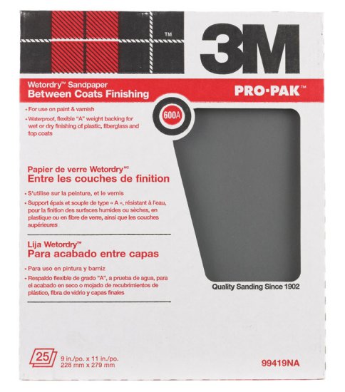 (image for) Pro-Pak 11 in. L x 9 in. W 600 Grit Silicon Carbide Sandpaper