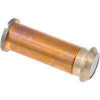 (image for) 1/2 in. 160-Degree Hole Door Viewer in Polished Brass Fits 1-3/8