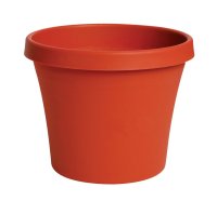 (image for) Terra 7 in. H x 8 in. Dia. Plastic Traditional Planter Ter