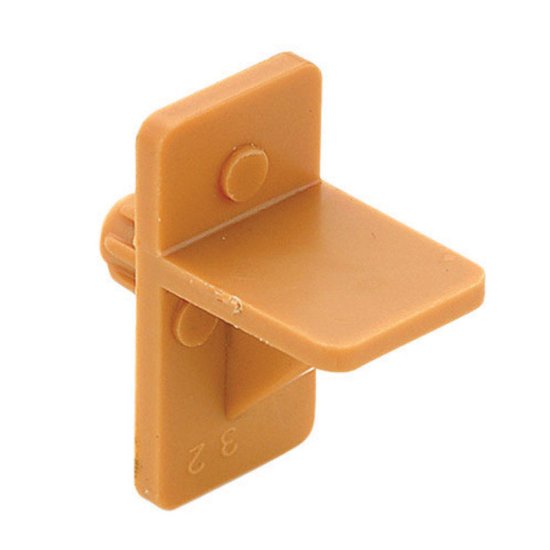 (image for) Tan Plastic Regular Duty Shelf Support N/A Ga. 7/16