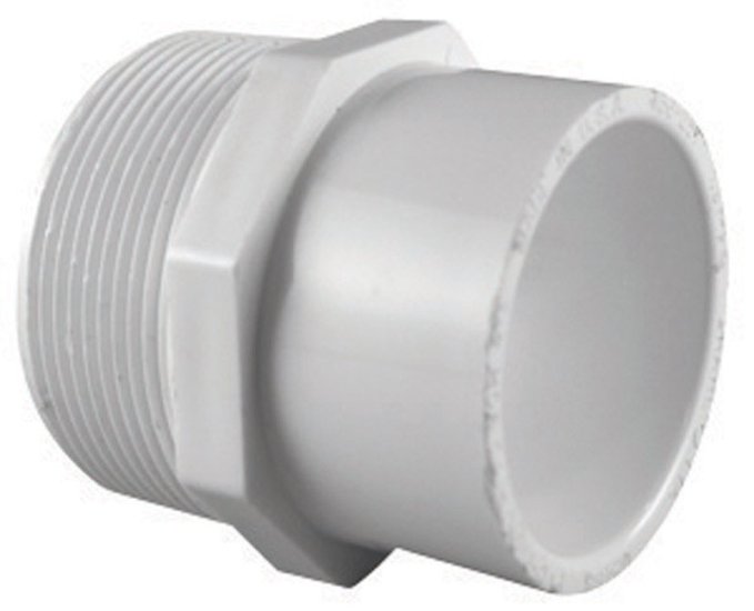 (image for) 1 in. MPT x 3/4 in. Slip Male Adapter PVC
