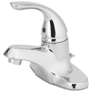 (image for) Chrome Single-Handle Bathroom Sink Faucet with Popup