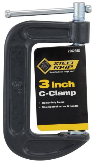 (image for) 3 in. Adjustable C-Clamp 1 pc.