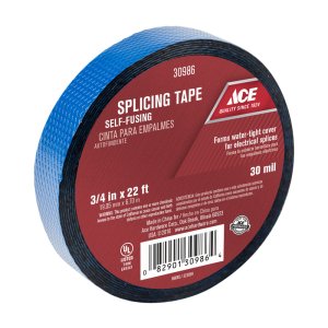 (image for) 3/4 in. W x 22 ft. L Blue Rubber Splicing Tape