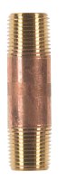 (image for) 1/2 in. MPT x 1/2 in. Dia. x 3 in. L MPT Brass Nipple