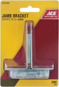 (image for) Aluminum Silver Steel Jamb Bracket 1 pc.
