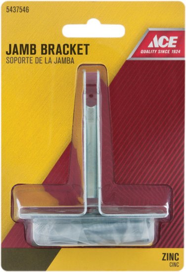 (image for) Aluminum Silver Steel Jamb Bracket 1 pc.