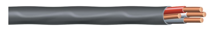 (image for) 8/3 Solid Romex Type NM-B WG Non-Metallic Wire Per Ft