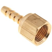 (image for) 1/4 in. x 3/8 in. FIP Brass Hose Barb Adapter Swivel
