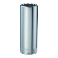 (image for) 22 mm x 1/2 in. drive Metric 12 Point Deep Socket 1 pc.