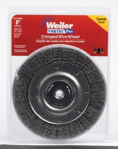 (image for) Vortec Pro 8 in. Crimped Wire Wheel Brush Carbon Steel 40