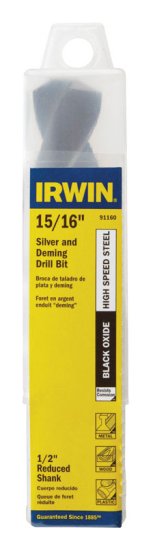 (image for) 15/16 in. x 6 in. L High Speed Steel Drill Bit 1 pc.