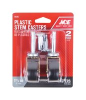 (image for) 1-5/8 in. Dia. Swivel Plastic Caster 50 lb. 2 pk