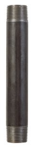 (image for) 1 in. MPT x 8 in. L Black Steel Nipple