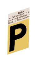 (image for) 1-1/2 in. Black Aluminum Self-Adhesive Letter P 1 pc.