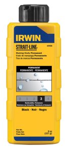 (image for) Strait-Line 8 oz. Permanent Marking Chalk Black