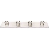 (image for) 4-Light Brushed Nickel Bath Vanity Light