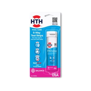 (image for) HTH Pool Care Strips 6-Way Test Strips 1 bottle